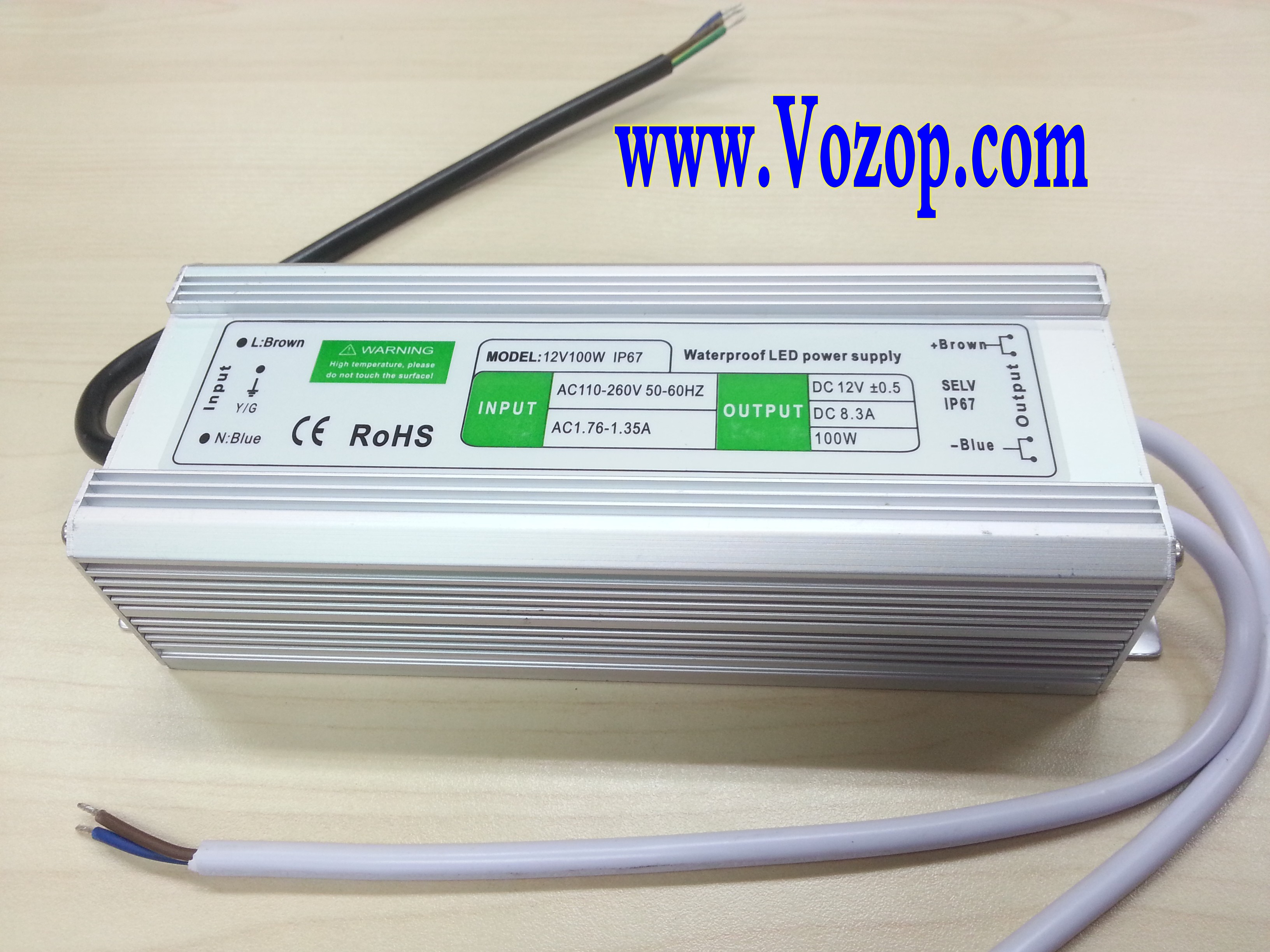 12V_100W_LED_Driver_Waterproof_Transformer_power_supply