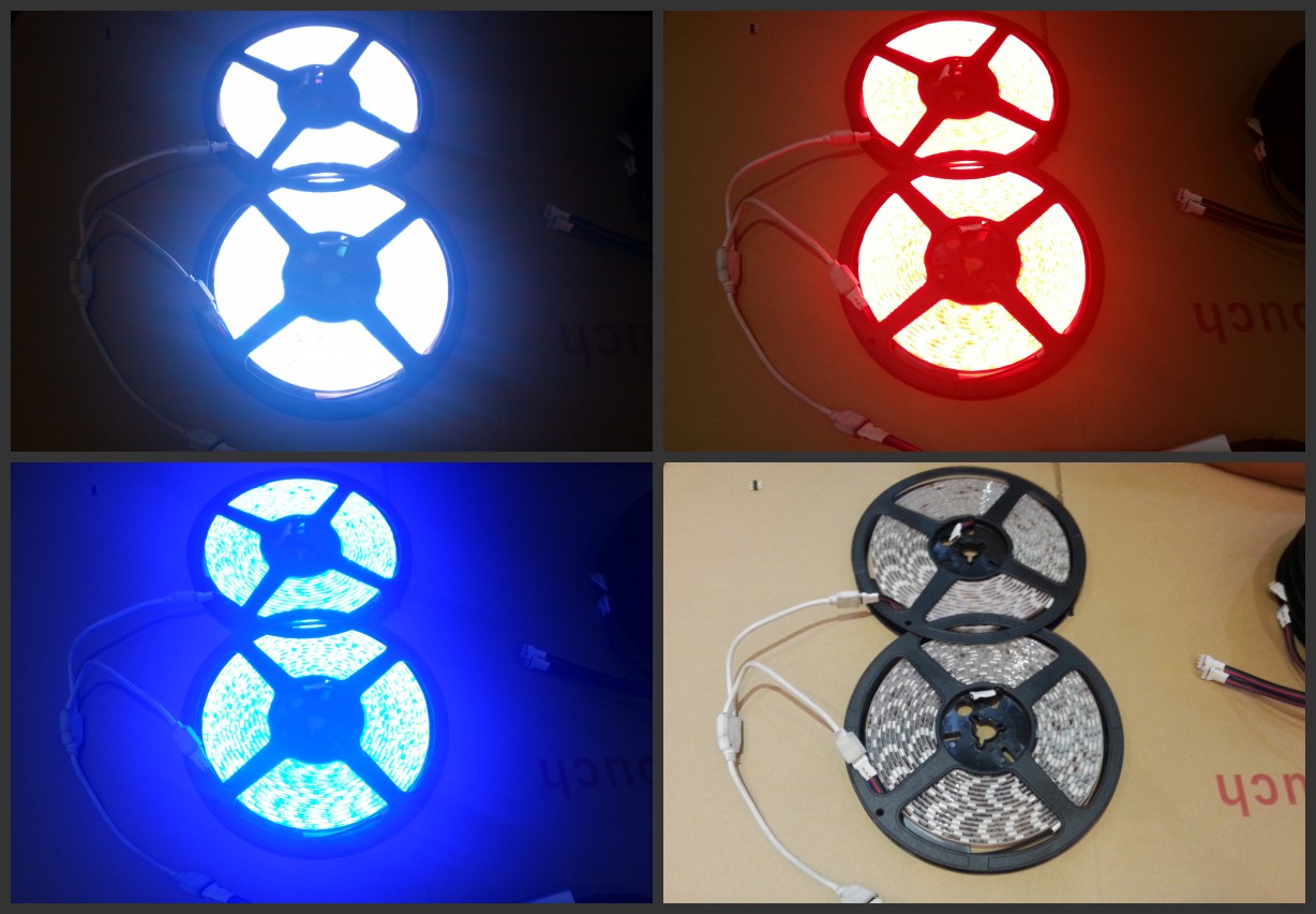 1_Female_2_Male_4_Pin_RGB_LED_Strip_light_Connector_connecting