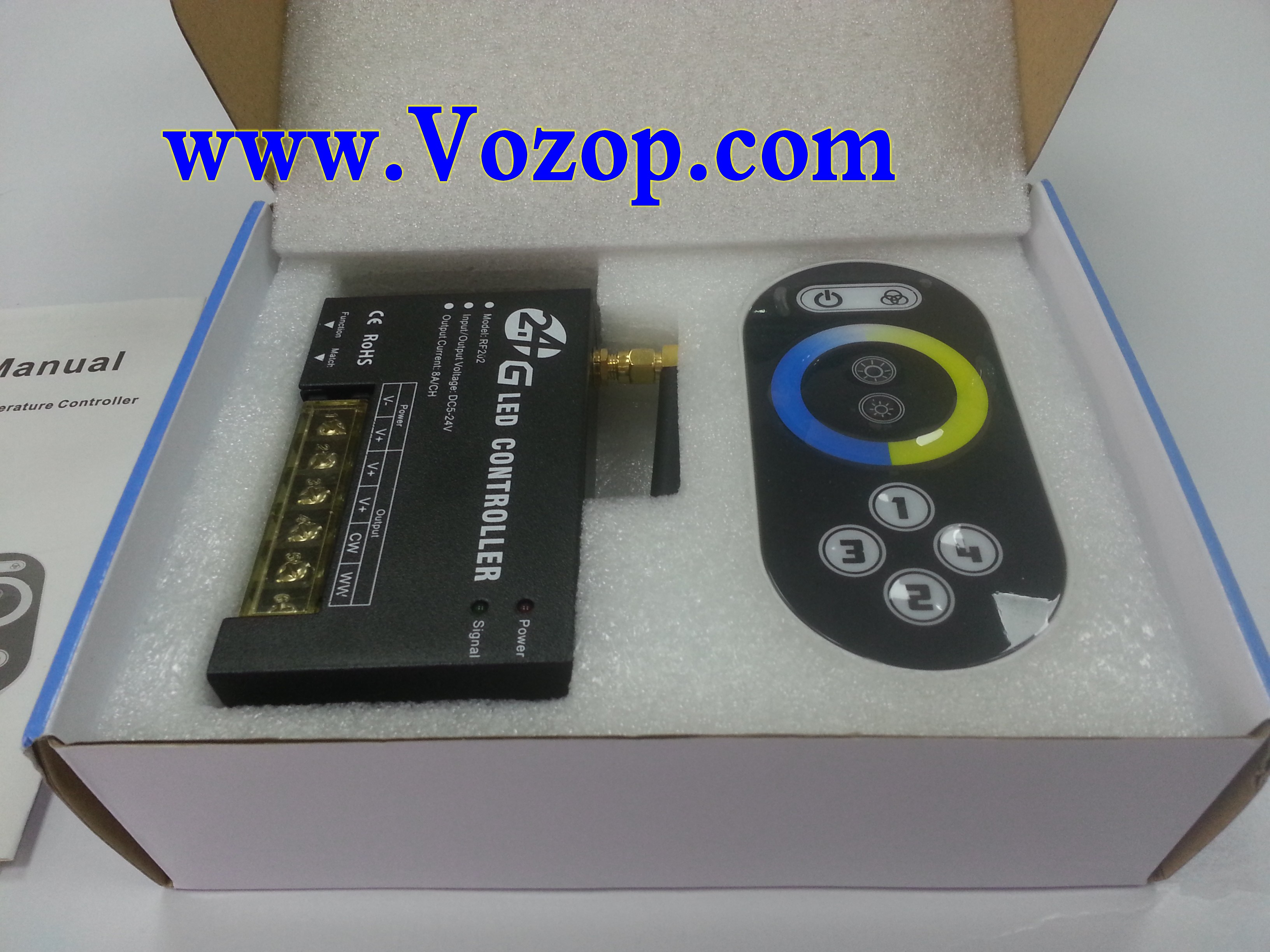 2.4Ghz_RF_LED_Touch_Controller_Color_Temperature_Controller