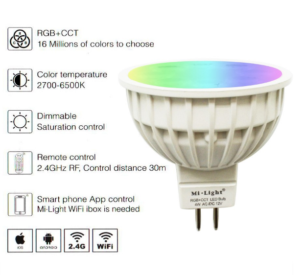 12V_24G_Wireless_Milight_Dimmable_MR16_4