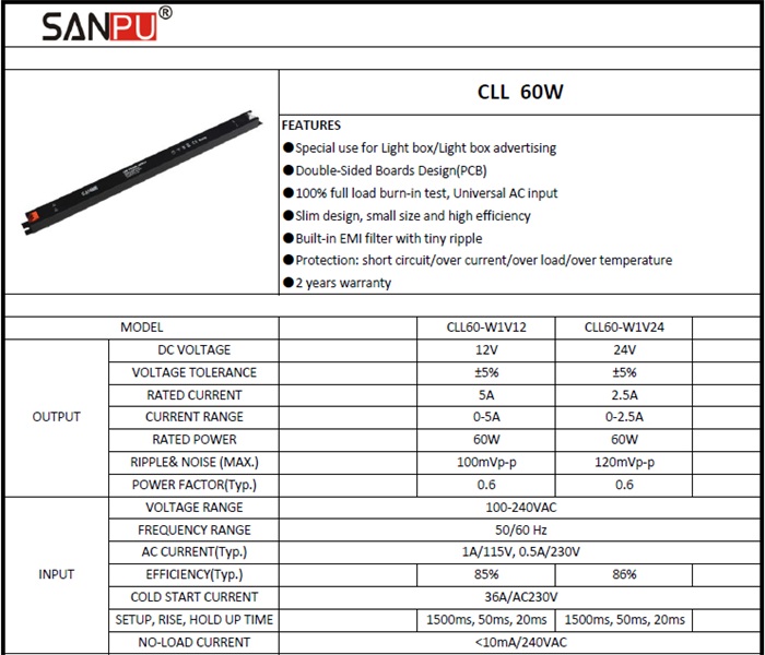 CLL60_W1V12_SANPU_12V_Slim_Power_Supply_Unit_1