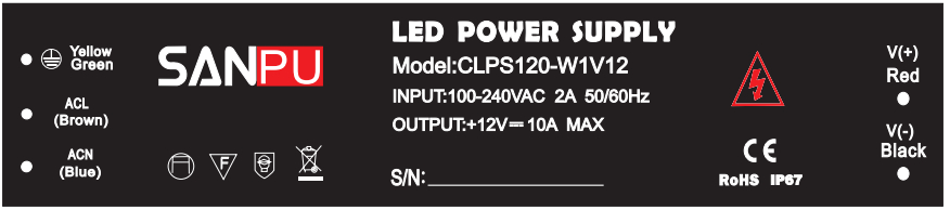 CLPS120_W1V12_SANPU_12VDC_20Waterproof_LED_3