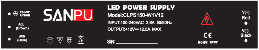 CLPS150_W1V12_SANPU_12_Volt_Waterproof_LED_3