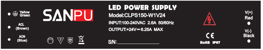 CLPS150_W1V24_SANPU_LED_Driver_24VDC_150W_3