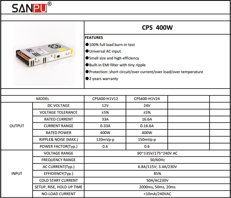 CPS400_H1V24_SANPU_SMPS_24_Volt_400W_Power_1