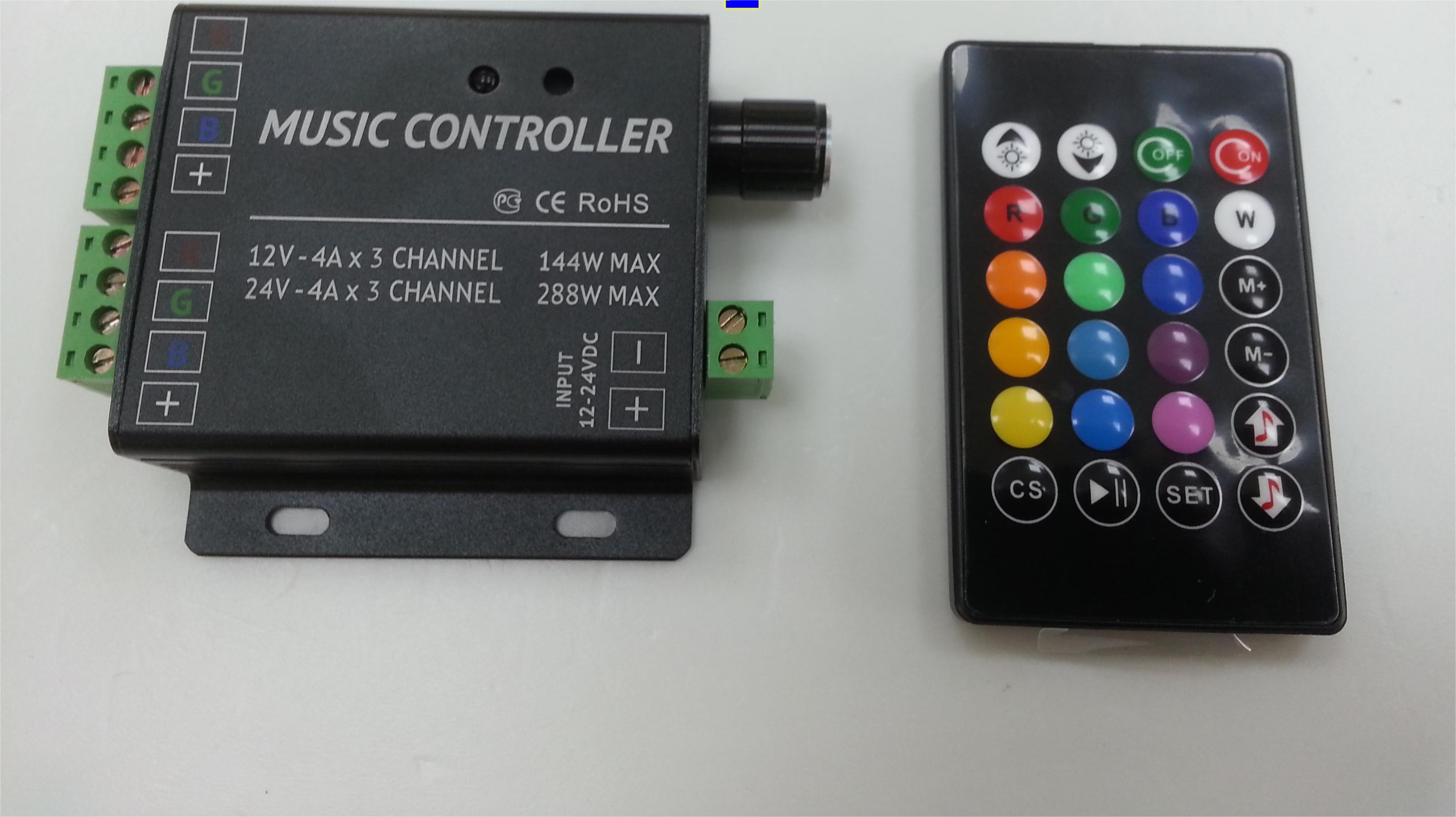 DC12V_24V_12A_3_Channels_2_Ports_LED_Music_Active_RGB_Controller