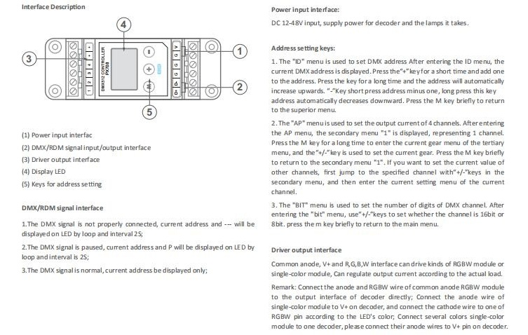 Euchips_PX708_DMX512_RDM_Constant_Current_Decoder_DC_12_48V_3