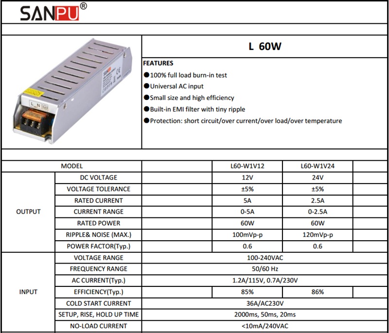 L60_W1V12_SANPU_DC_12V_60W_Power_Supply_1