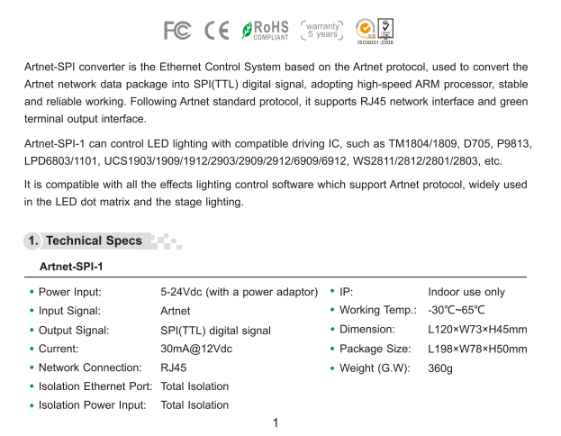 LTECH_ARTNET_Controller_LTECH_Artnet_SPI_1_1