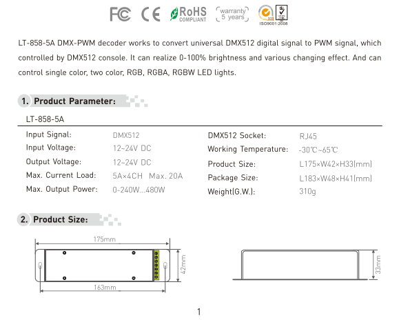 LTECH_DMX_controller_LTECH_LT_858_5A_1