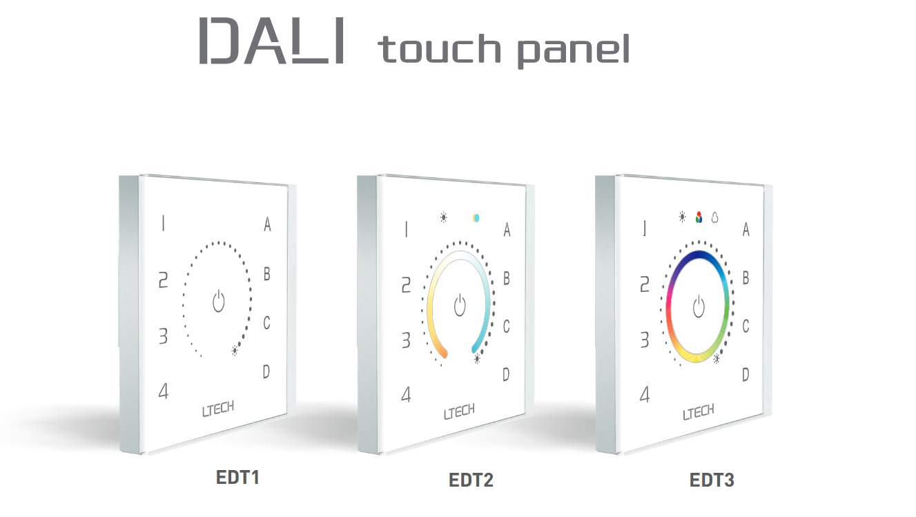 Ltech_EDT2_DALI_CT_Touch_Panel_Master_Led_Controller_1