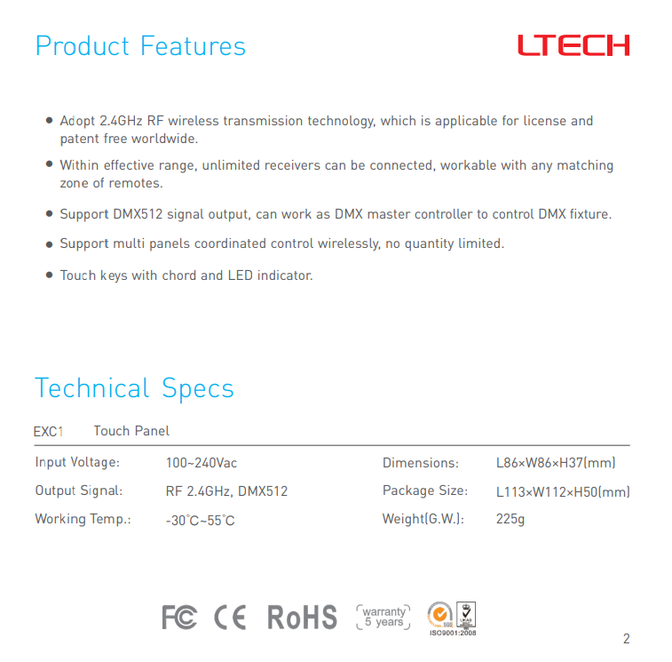 Ltech_EXC1_RF_DMX512_Touch_Panel_3