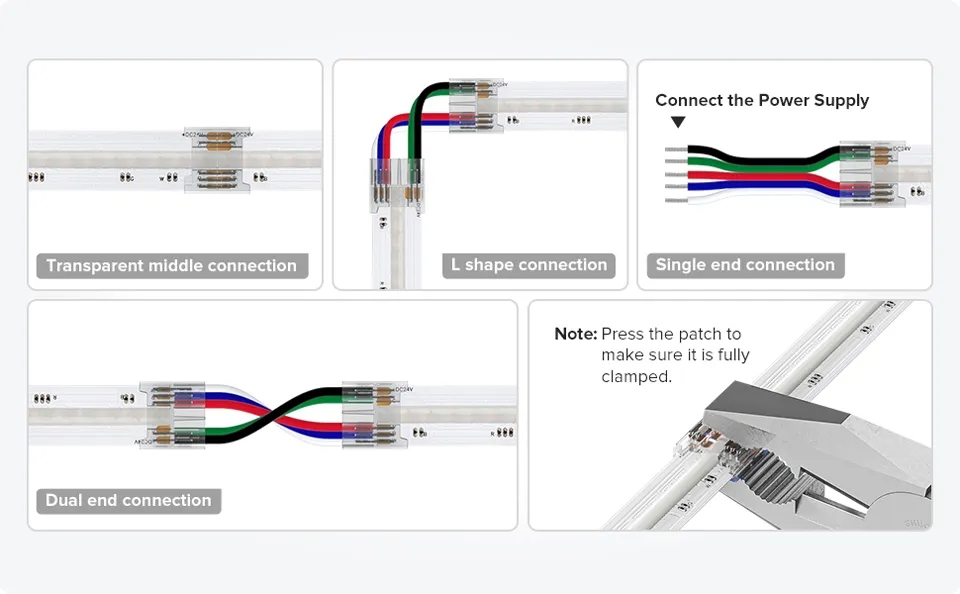 PWM_5pin_RGBW_6pin_RGBCCT_SPI_3pin_RGBIC_12mm_12_24_2