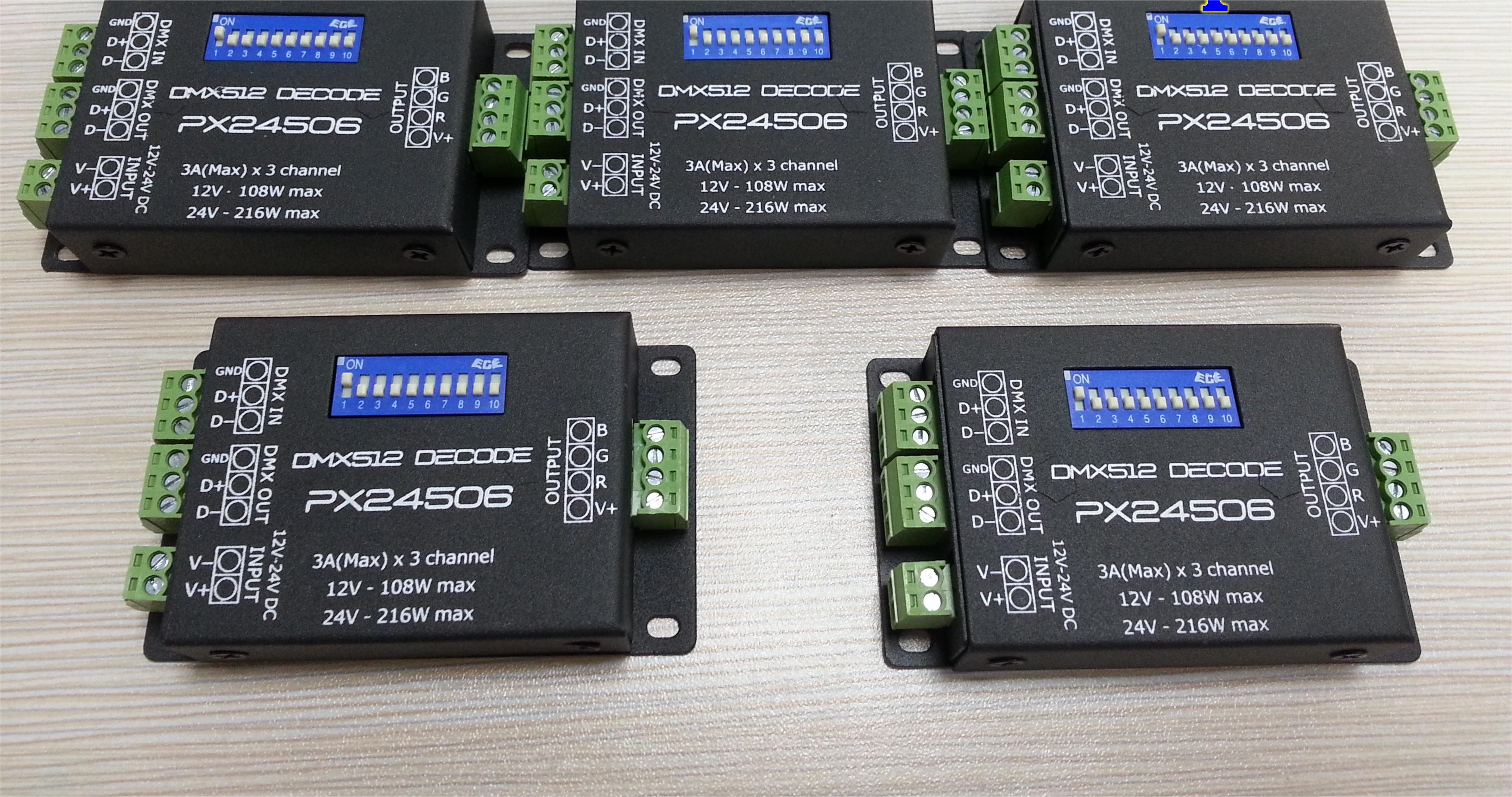 Px24506_Dmx512_Decoder_Driver_9a_Dmx_512_Amplifier