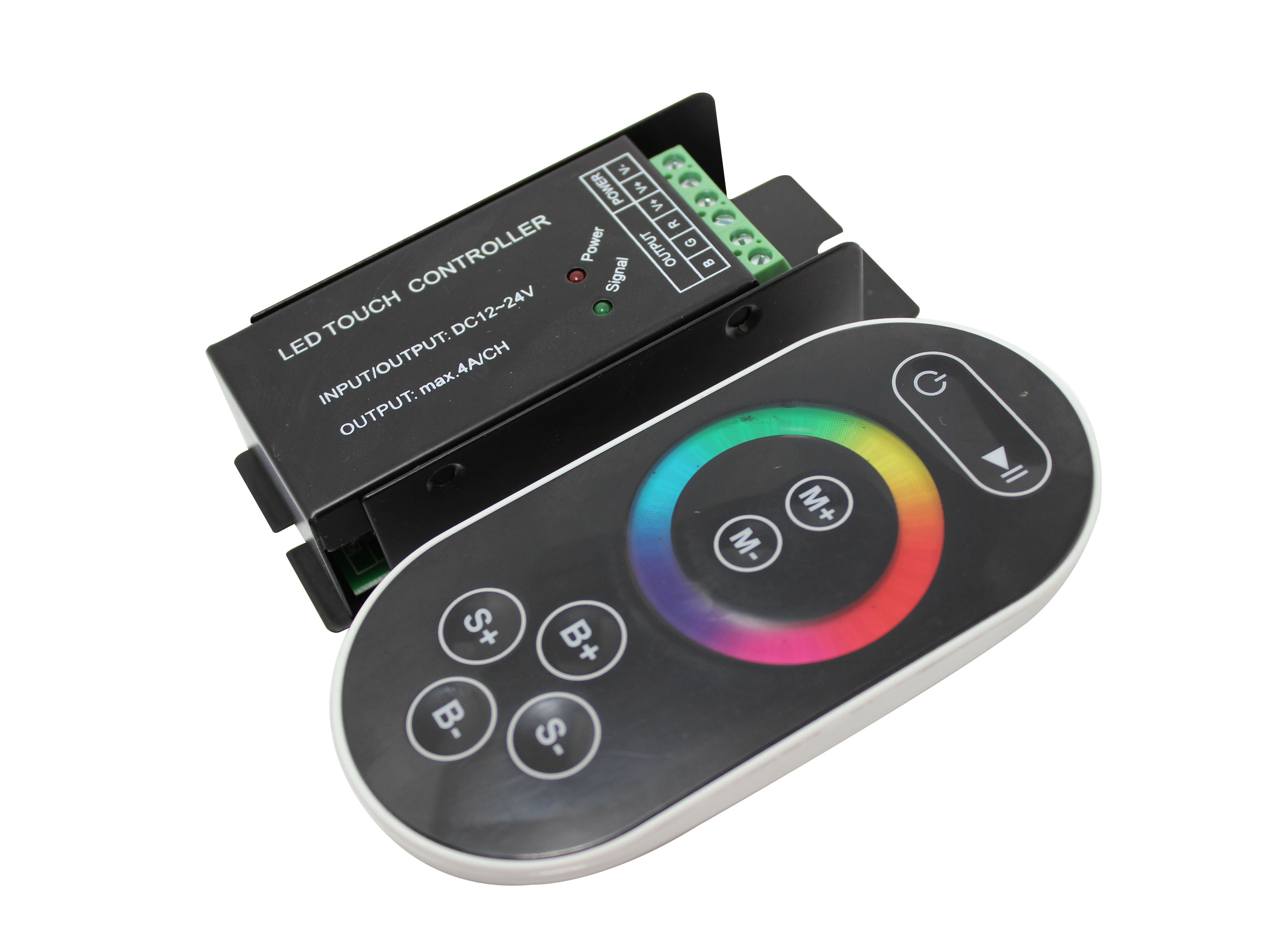 RF_wireless_LED_controller__steel_case_8_keys_RGB_LED_controller