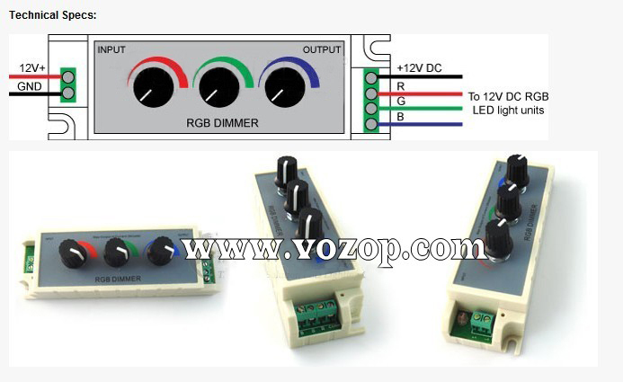 RGB_LED_Dimmer_Adjustable_Bright_Controller