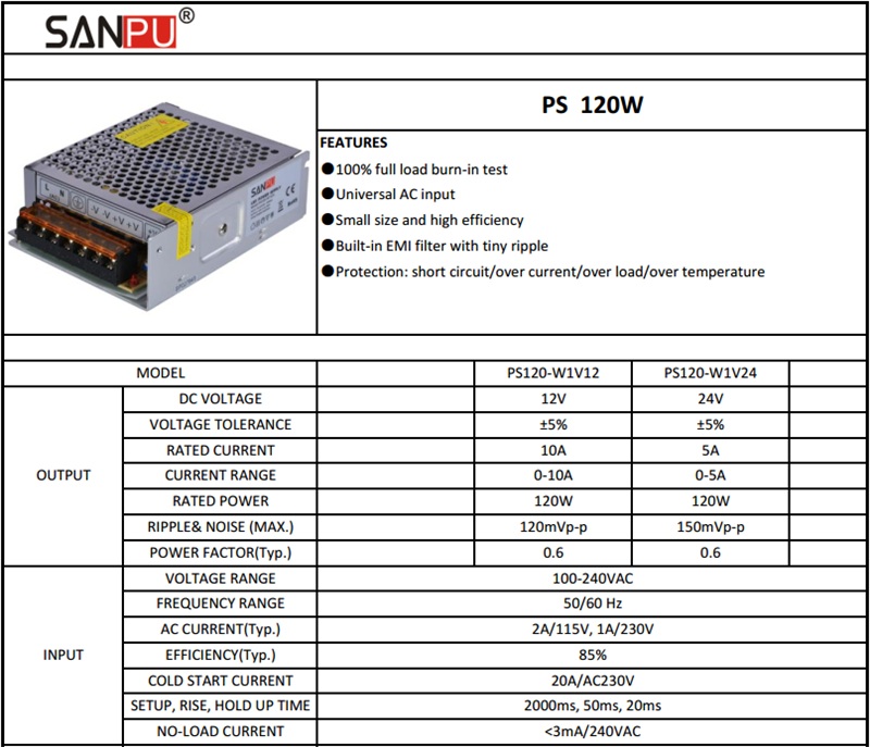 SANPU_EMC_EMI_EMS_120W_Switching_Power_Supply_24V_1