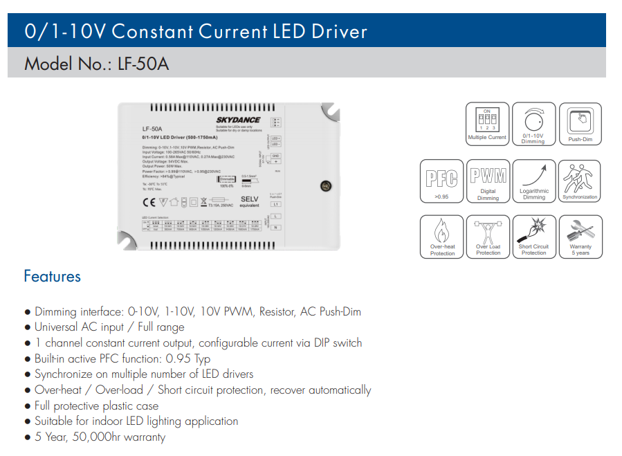 Skydance_LF_50A_Led_Controller_50W_1