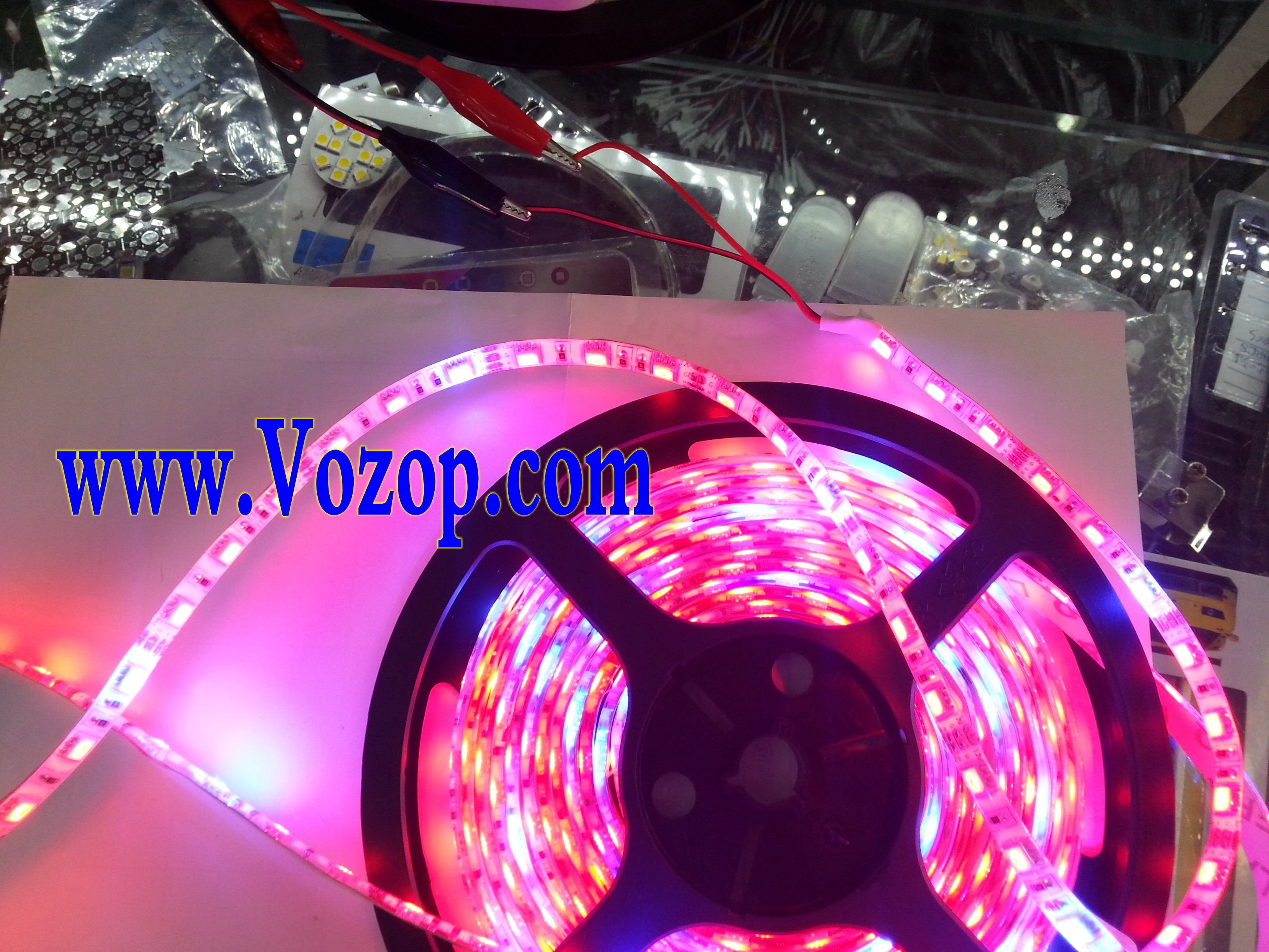2pin_wire_connections_for_red_blue_grow_led_strip_lights