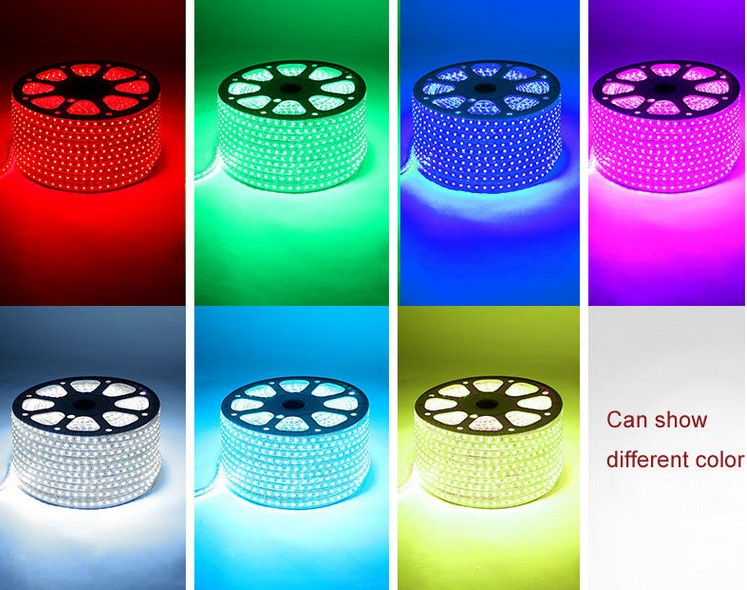 AC_110V_SMD_5050_RGB_LED_Strip_Light_5M_300_LEDs_Waterproof_Flex_Tapes
