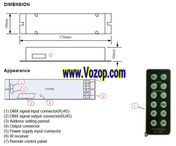 CT305R_dmx_LED_Controller_DMX512_Decorder_DMX_Drivers_1