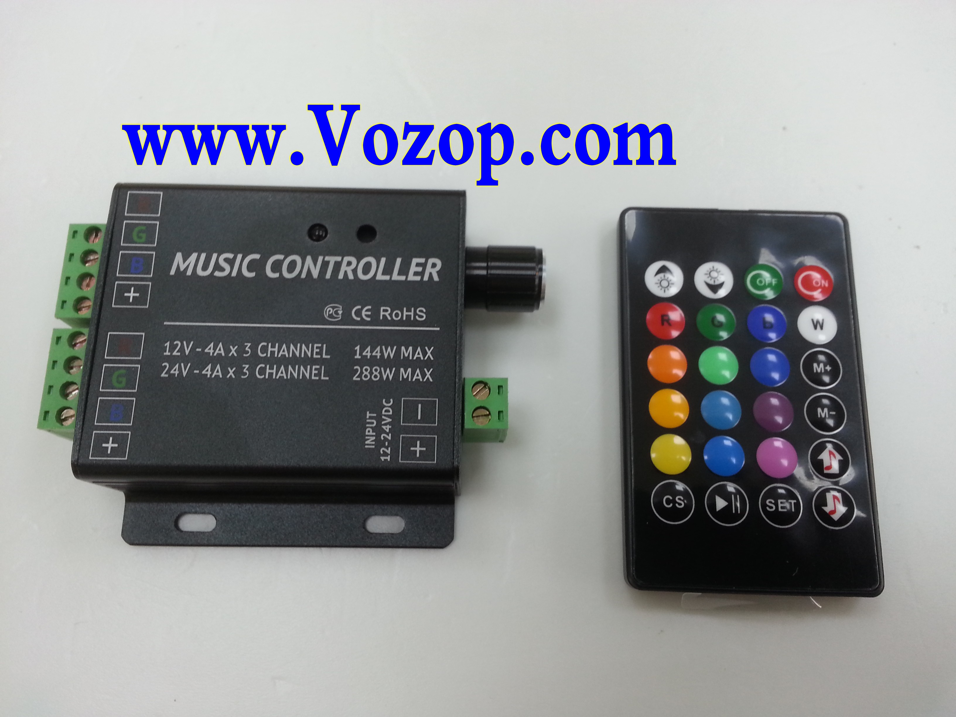 DC12V_24V_12A_3_Channels_2_Ports_LED_Music_Active_RGB_Controller