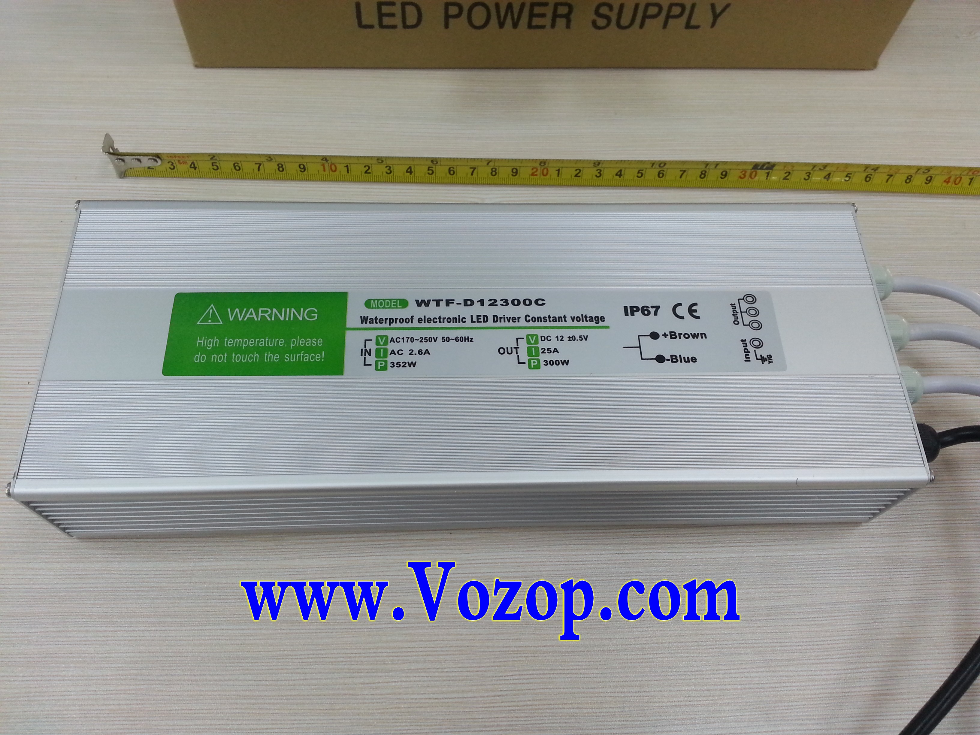 DC_12V_300W_Power_Supply_IP67_Waterproof_Transverter