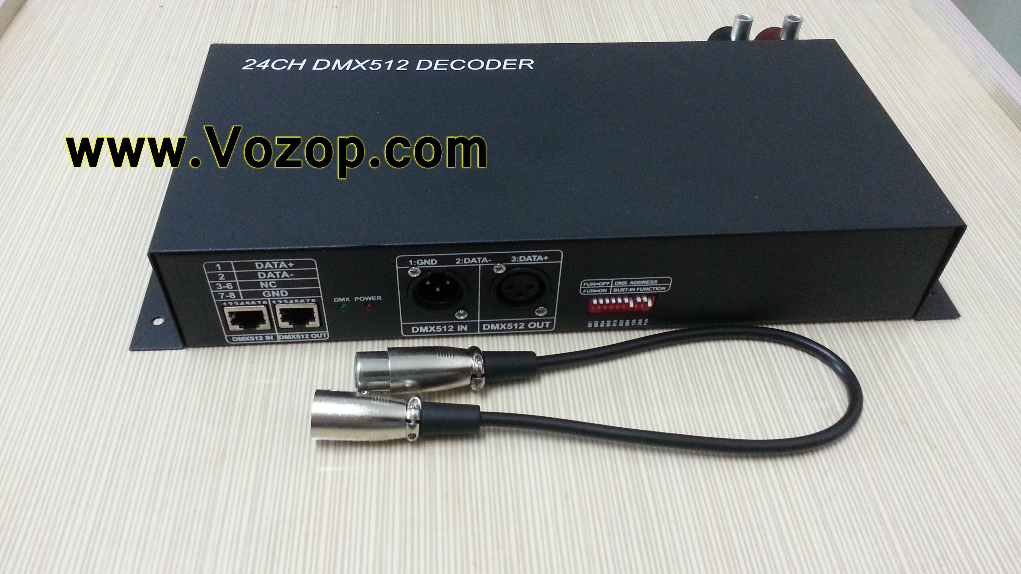 DMX 512_LED_Decoder_Controller_DMX512_24_Channel_Decoder