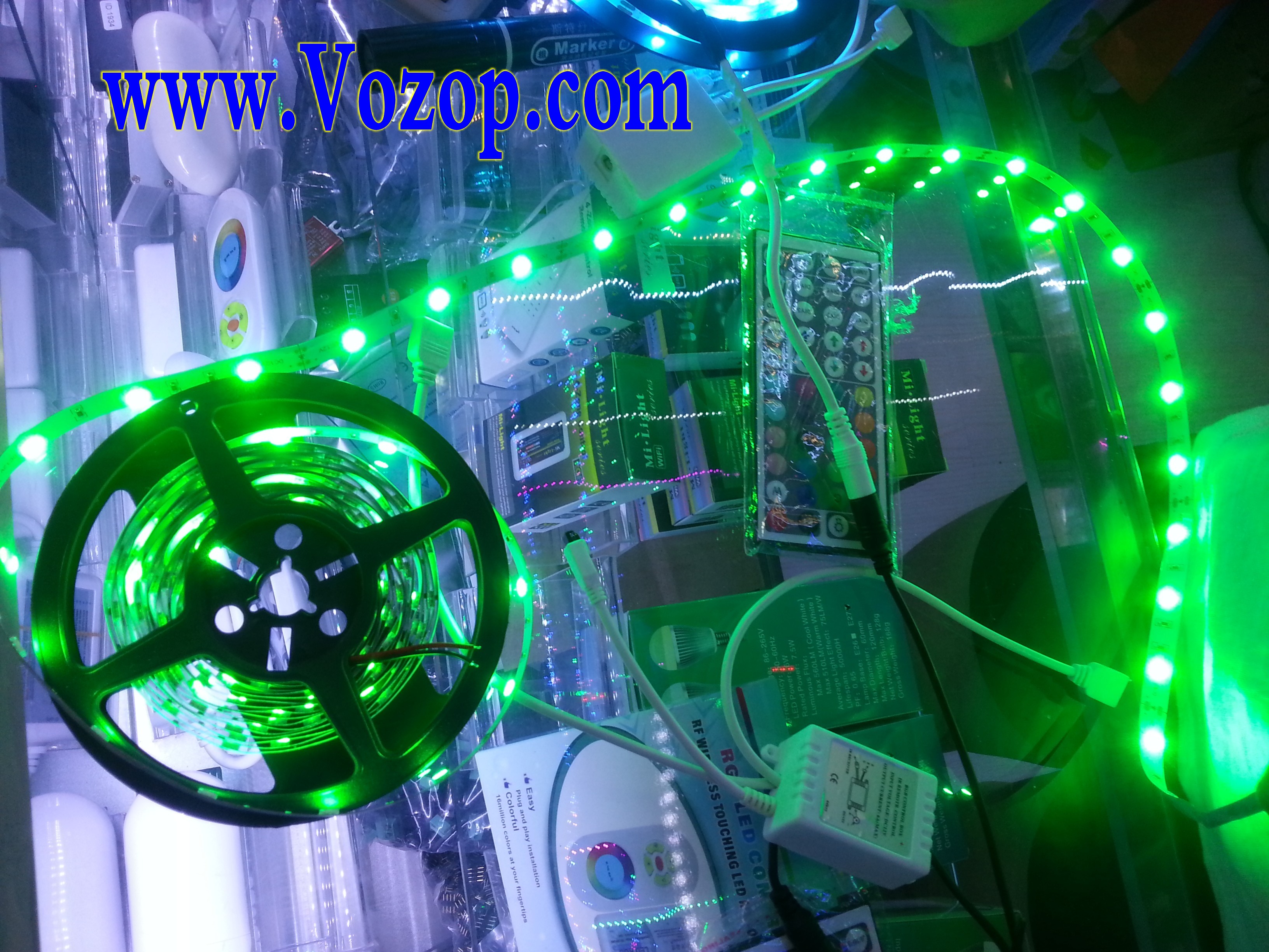 Green_36W_150_SMD_5050_LED_Light_Strip_DC_12V_Lighting_tape_ribbons