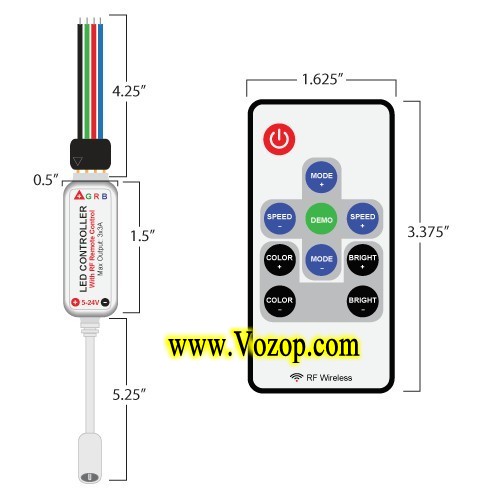 Mini_RGB_LED_Controller_with_RF_Remote