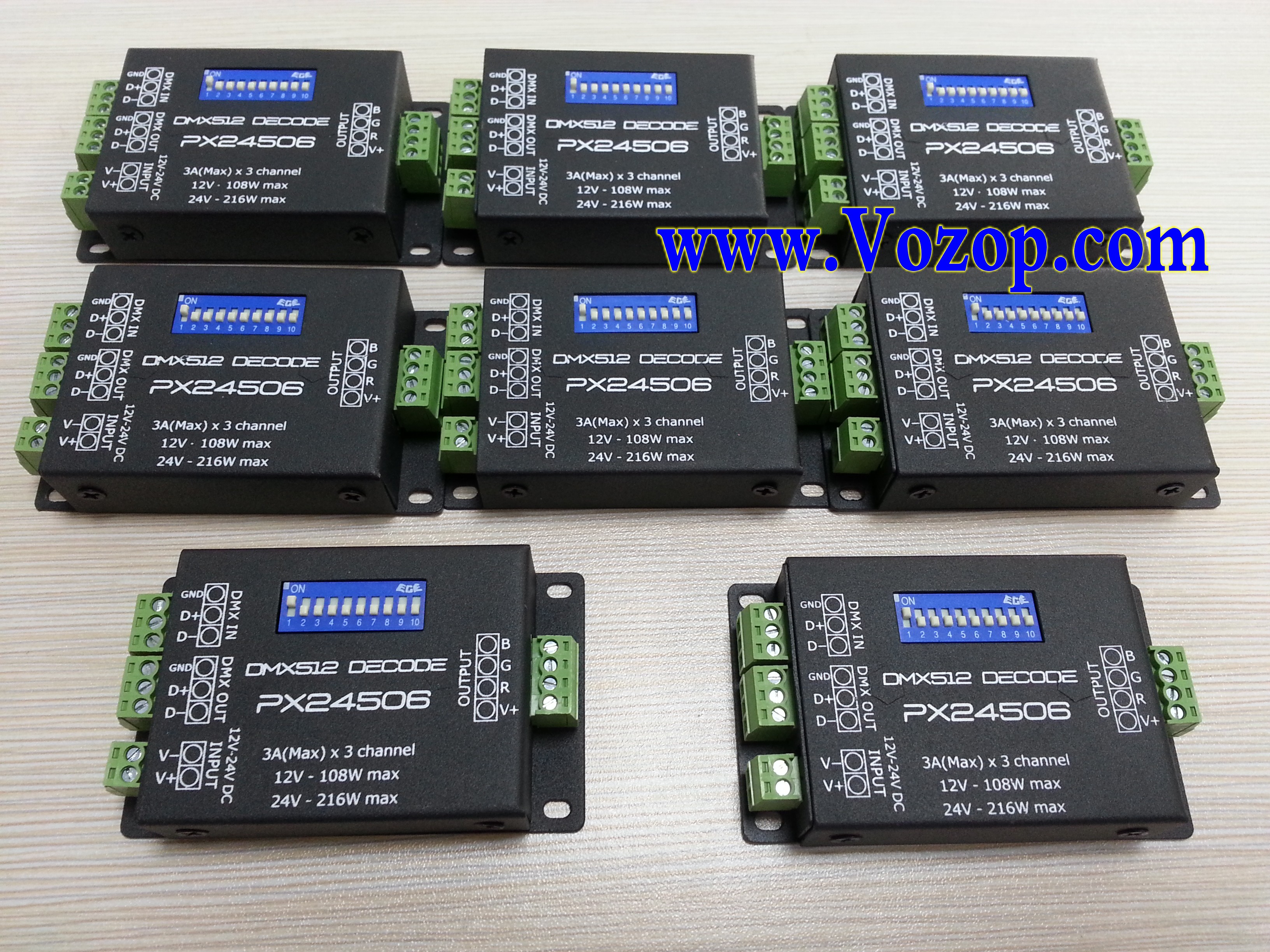 Px24506_Dmx512_Decoder_Driver_9a_Dmx_512_Amplifier