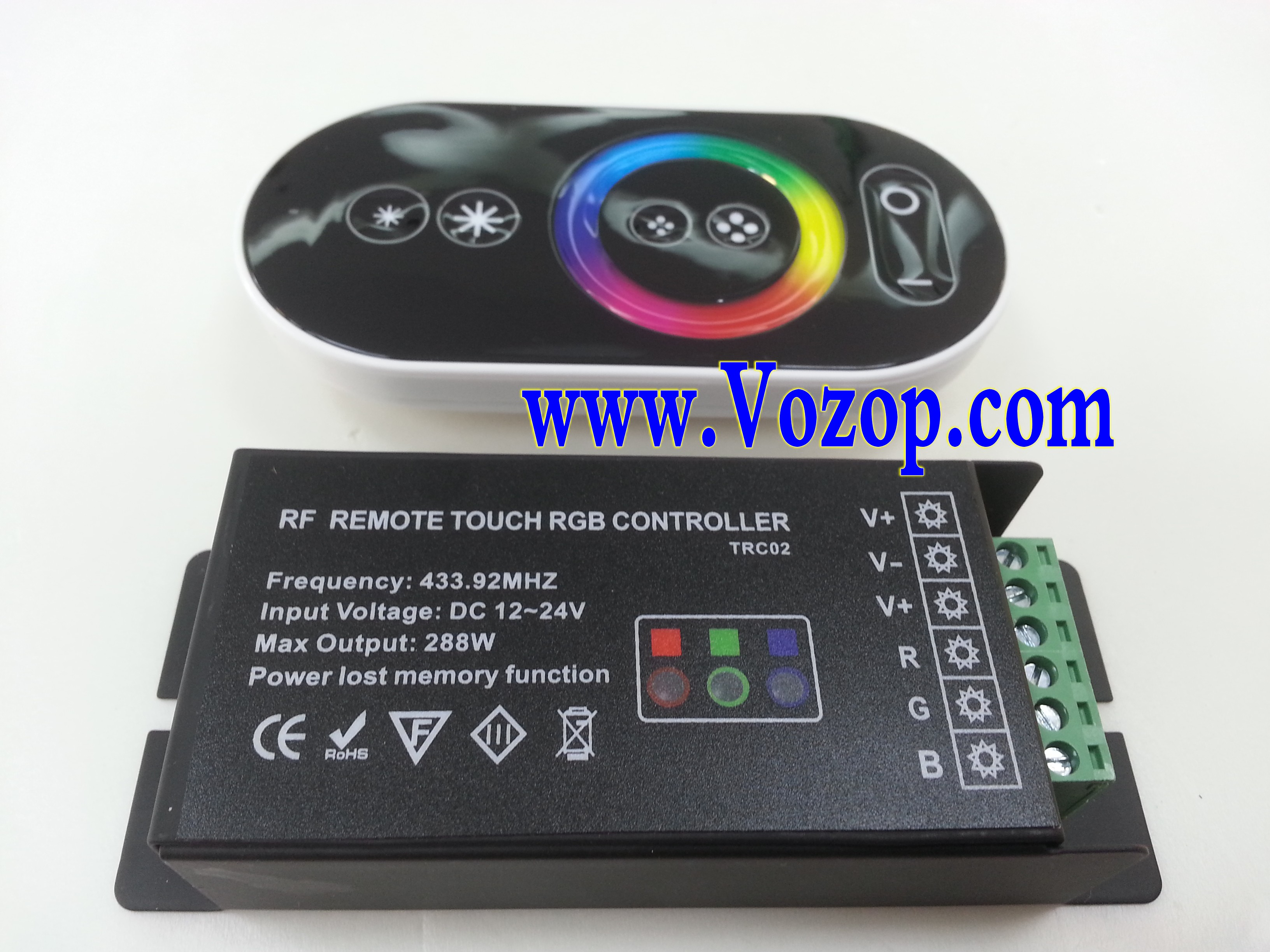RF_Remote_Steel_Case_Touch_RGB_LED_Controller