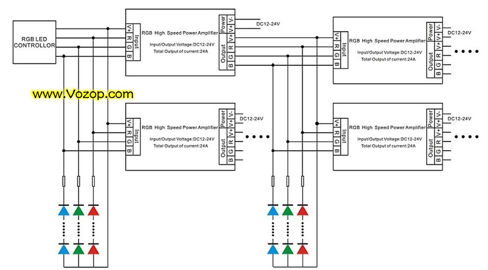 RGB_LED_Booster_High_Speed_Power_Amplifier_Large_Current_DC12V_DC_24V_lighting_project_12