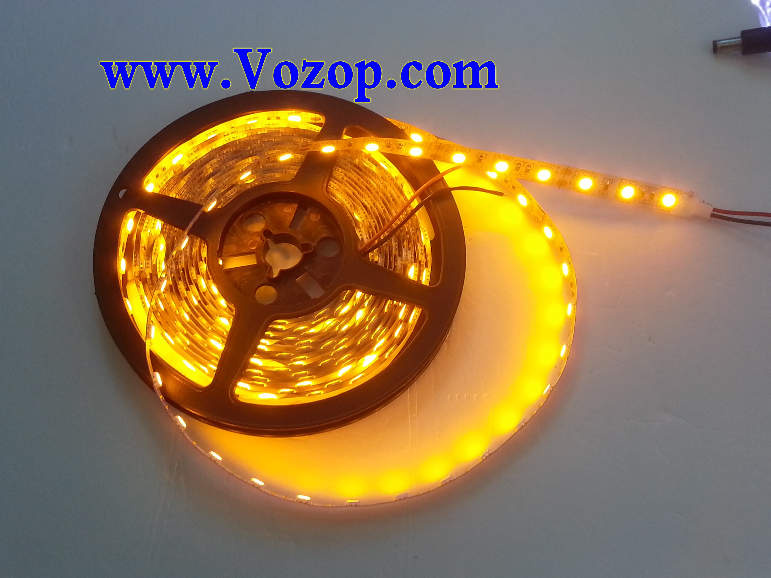 SMD5050_Yellow_12v_LED_Lights_Non_Waterproof_tape_strip