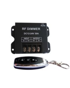 RF Led Dimmer Wireless Brightness 3 Keys Remote Controller DC 12V 24V 30A