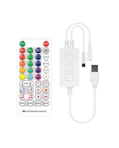 SP511E Music Wifi WS2811 WS2812B Controller IR 38 Keys Built In Mic Alexa Google Assistant IOS Android Control 5V-24V