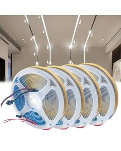 COB Running Water Flowing LED Strip Lights WS2811 Horse Race Chasing Ribbon With Controller Power Full Set
