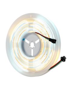 FCOB SPI CCT Led Strip WS2811 Addressable 576LEDs/M 2700K to 6500K 10mm 24V High Density COB Light 16.4ft