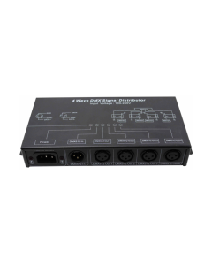 Leynew 4 Ways DMX Signal Distributor Amplifying DMX512 Output 4 Channels DMX124 LED Controller
