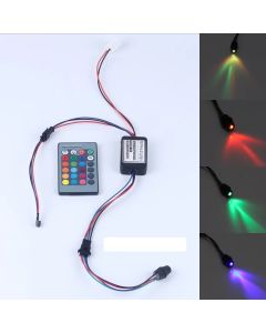 Side Glow Fiber Optic Lights 2W DC 12V Car Home Decorative Light Illuminator Constant Current Power Supply 24 Key Remote RGB