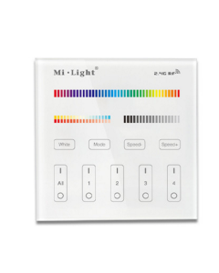 B4 MiBoxer Mi.Light 4-Zone RGB+CCT Touch Panel Wall Controller Led Decoder Driver Control Dimmer