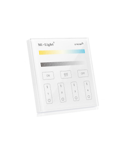 Mi.Light T2 4-Zone CCT Adjustable Touch Panel Wall Mounted Controller