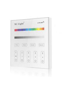 T3 MiBoxer Mi.Light Remote Controller RGB RGBW Smart Touch Panel 4-Zone Led Decoder Driver Control Dimmer