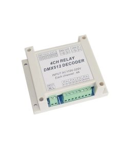AC110-220V Dmx512 Relays Decoder Controller DMX-RELAY-4CH-220