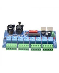 8CH DMX512 LED Controller XLR+RJ45 Decoder 10A WS-DMX-RELAY-8CH