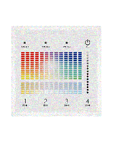 TD5-4S 4 Zones Wall Mounted Touch LED DALI Panel Skydance Controller