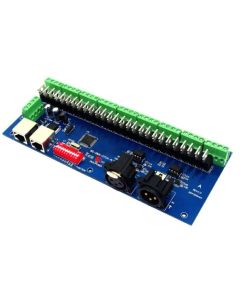 27CH dmx512 controller decoder WS-DMX-27CH-RJ45 27 channel dmx512 controller 9groups RGB output driver